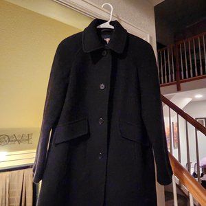 Ladies' East 5th Long Black 80% Wool-Blend Coat